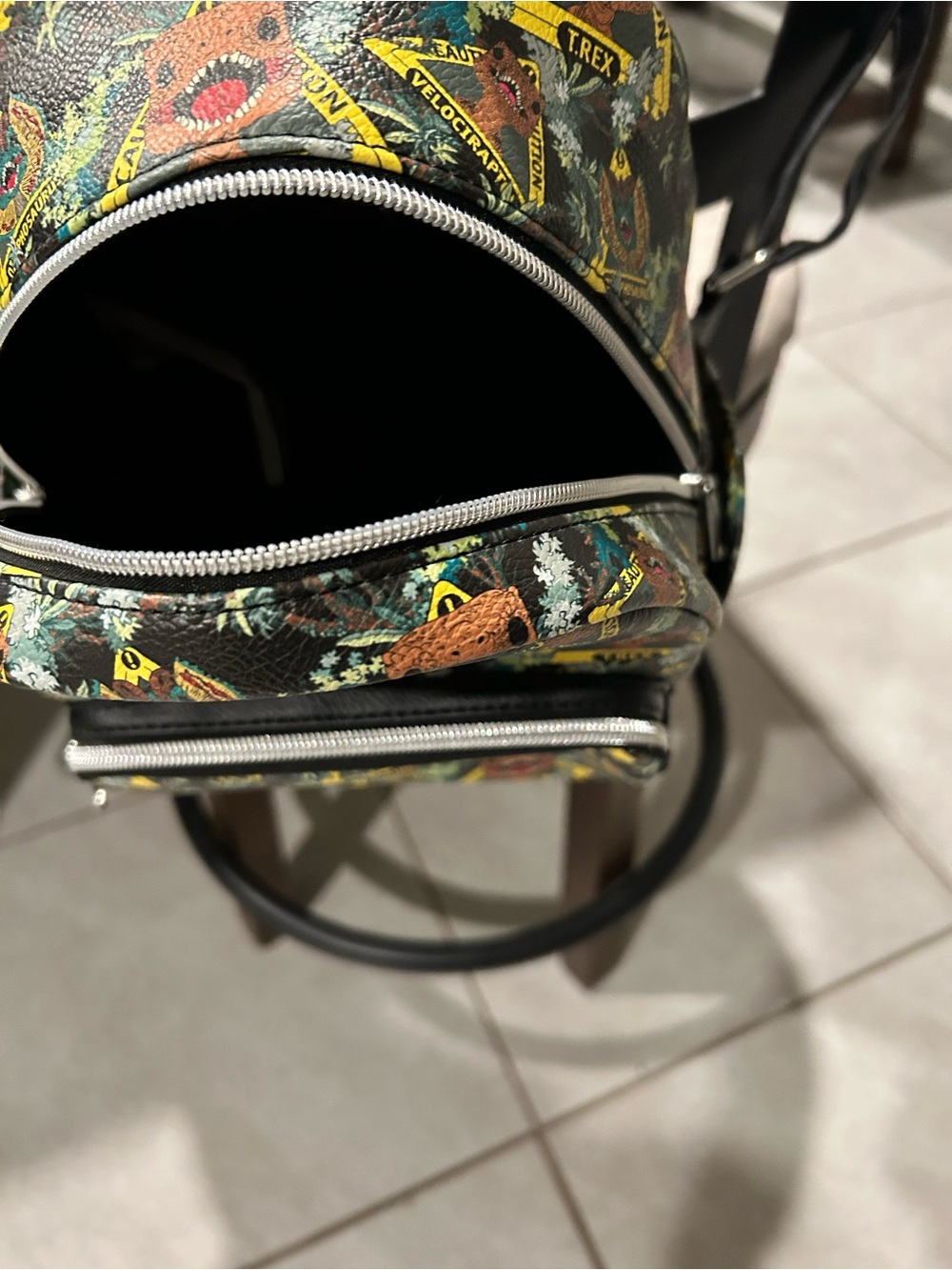 Funko Jurassic Park T-Rex Dinosaur Caution Mini Backpack 2022 - Picture 2 of 5